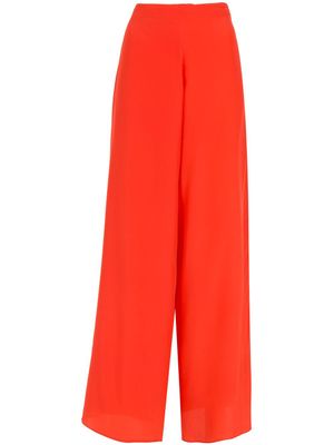 Amir Slama pantalon palazzo en soie - Rouge