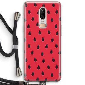 Watermelon: OnePlus 6 Transparant Hoesje met koord
