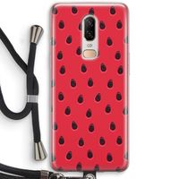 Watermelon: OnePlus 6 Transparant Hoesje met koord