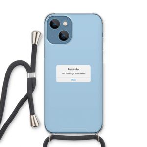 Reminder: iPhone 13 Transparant Hoesje met koord