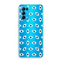 Eyes pattern: Oppo Find X3 Lite Transparant Hoesje Eyes pattern: Oppo Find X3 Lite Transparant Hoesje