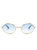 Casablanca lunettes de soleil à monture ovale - Or Casablanca lunettes de soleil à monture ovale - Or