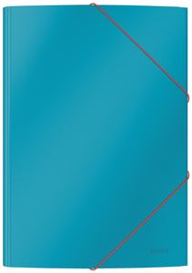 Leitz Cosy elastomap met 3 kleppen, uit karton, ft A4, blauw