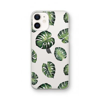 Tropische bladeren: iPhone 12 Transparant Hoesje