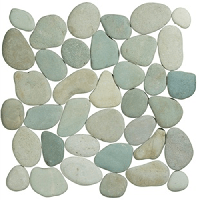 Terre d&apos;Azur Stone Pebbles Green Flores 30x30 cm
