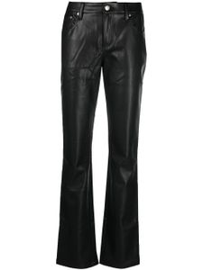 MISBHV pantalon droit en cuir artificiel - Noir