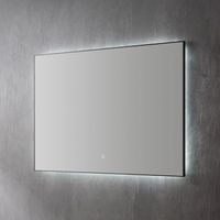Spiegel Sanilux Decor Met Indirecte LED Verlichting 58x80 cm Mat Zwart Incl. Spiegelverwarming Sanilux - thumbnail