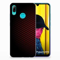 Huawei P Smart 2019 TPU bumper Geruit Rood - thumbnail