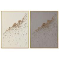 Schilderij Home ESPRIT Beige Grijs Modern 90 x 3,5 x 120 cm (2 Stuks)