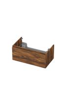 Onderkast INK 1 lade greeploos met houten keerlijst 80 cm x 45 cm x 35 cm Noten 1257527