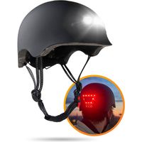 R2B® Fietshelm voor volwassenen met LED-verlichting - Maat M - 54-58 cm - Fiets helm voor dames en heren - thumbnail