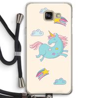 Vliegende eenhoorn: Samsung Galaxy A5 (2016) Transparant Hoesje met koord