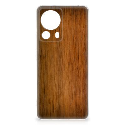 Xiaomi 13 Lite | Bumper Hoesje | Donker Hout