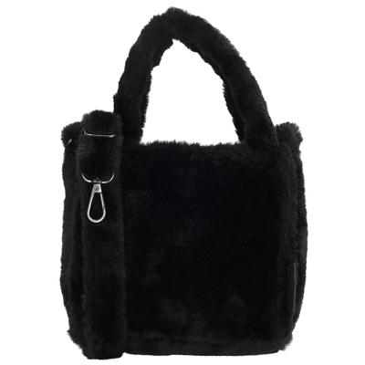 Beagles Faux Fur Schoudertasje Mini Barakaldo Zwart