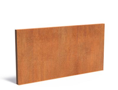 Cortenstaal muur 400x15x200cm.