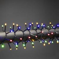 Konstsmide 3869-530 Lichtkettingsysteem Buiten werkt op het lichtnet Aantal lampen 800 LED Meerkleurig Verlichte lengte: 17.58 m Frosted