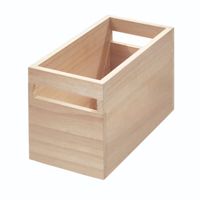 iDesign - Opbergbox met Handvat, 25.4 x 12.7 x 15.5 cm, Paulownia Hout - iDesign Eco Wood - thumbnail