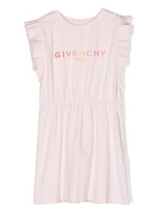 Givenchy Kids robe sans manches à logo brodé - Rose