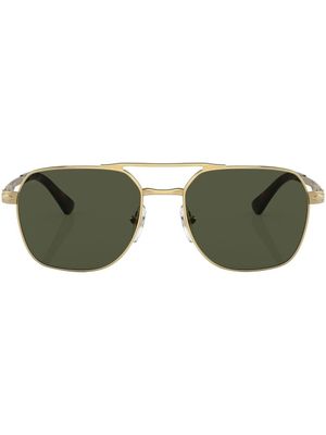 Persol lunettes de soleil teintées à monture carrée - Or