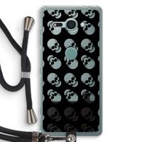 Musketon Skulls: Sony Xperia XZ2 Compact Transparant Hoesje met koord