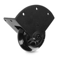 Adam Hall 37450SBLK Inbouw flightcase hoekwiel zwart