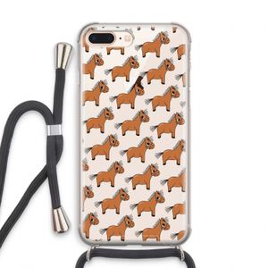 Pony: iPhone 8 Plus Transparant Hoesje met koord