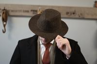 Denholm Harris Tweed Fedora Bruin Barleycorn | Peaky Blinders