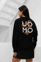 24 Uomo Flora 2.0 Longsleeve Shirt Dames Zwart/Oranje - Maat XS - Kleur: Zwart | Soccerfanshop