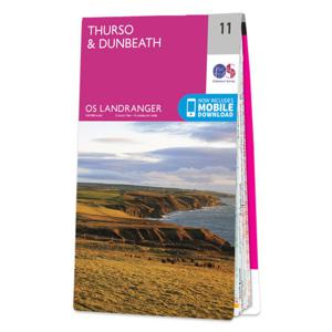 Wandelkaart - Topografische kaart 011 Landranger Thurso & Dunbeath | O