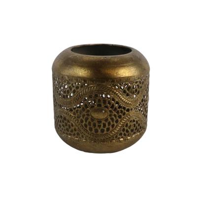Theelichthouder Ø10xh10cm Antiek goud