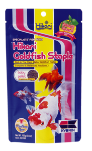 Hikari Staple Goldfish Baby Visvoer - Jonge Goudvissen - 100g - Heldere Waterformule