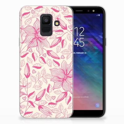 Samsung Galaxy A6 (2018) | TPU Case | Pink Flowers