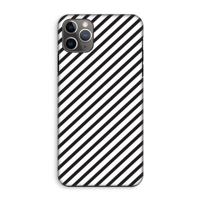 Strepen zwart-wit: iPhone 11 Pro Max Tough Case