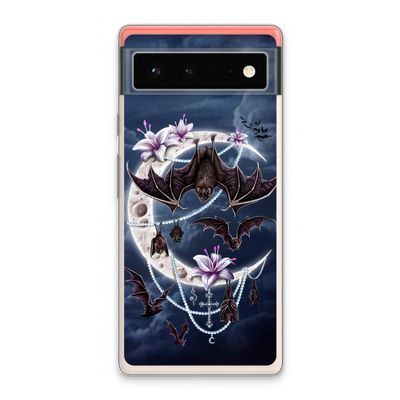 Vleermuizen Maan: Google Pixel 6 Transparant Hoesje