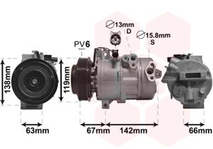 Van Wezel Airco compressor 8300K216