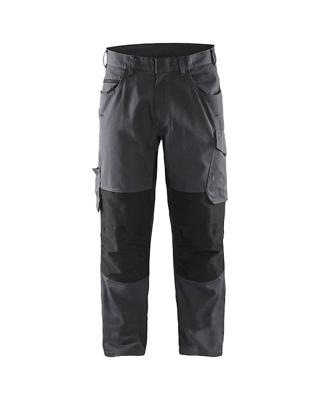 Blåkläder Service werkbroek met stretch zonder spijkerzakken 14951330 | Medium Grijs/Zwart | Maat 48 - 7330509690093