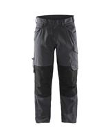 Blåkläder Service werkbroek met stretch zonder spijkerzakken 14951330 | Medium Grijs/Zwart | Maat 58 - 7330509690147