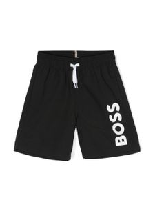 BOSS Kidswear short de bain à logo imprimé - Noir