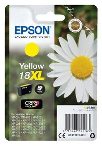 Inktcartridge Epson 18XL T1814 geel HC