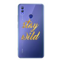 Stay wild: Honor Note 10 Transparant Hoesje
