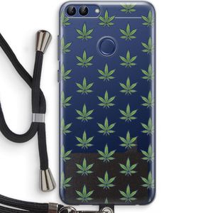 Weed: Huawei P Smart (2018) Transparant Hoesje met koord