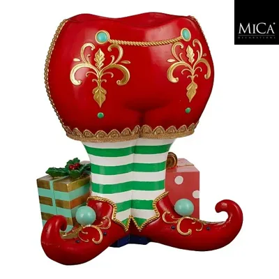 Kerstboom standaard elf laars rood - l57xb41xh65,8cm Kerstboom standaard elf laars rood - l57xb41xh65,8cm