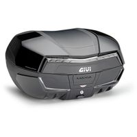 GIVI V58 Maxia 5 Monokey Topkoffer, Topkoffers en zijkoffers voor de moto, fumé reflectoren, zwart glanzende afwerking - thumbnail