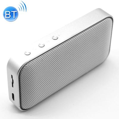BT209 Outdoor draagbare ultradunne mini draadloze Bluetooth Speaker ondersteuning TF-kaart & hands free bellen (zilver)