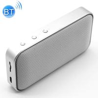 BT209 Outdoor draagbare ultradunne mini draadloze Bluetooth Speaker ondersteuning TF-kaart & hands free bellen (zilver)