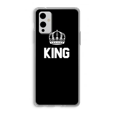 King zwart: OnePlus 9 Transparant Hoesje