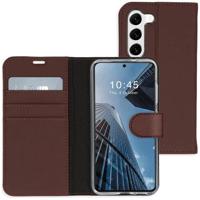 Accezz Wallet Softcase Bookcase Samsung Galaxy S23 Plus Telefoonhoesje Bruin