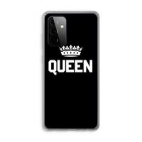 Queen zwart: Samsung Galaxy A72 Transparant Hoesje