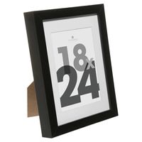 Fotolijstje voor een foto van 18 x 24 cm - zwart - foto frame Eva - modern/strak ontwerp