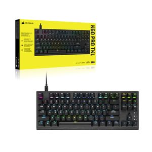 Corsair K60 PRO TKL gaming toetsenbord RGB leds, Polycarbonaat Keycaps, TKL